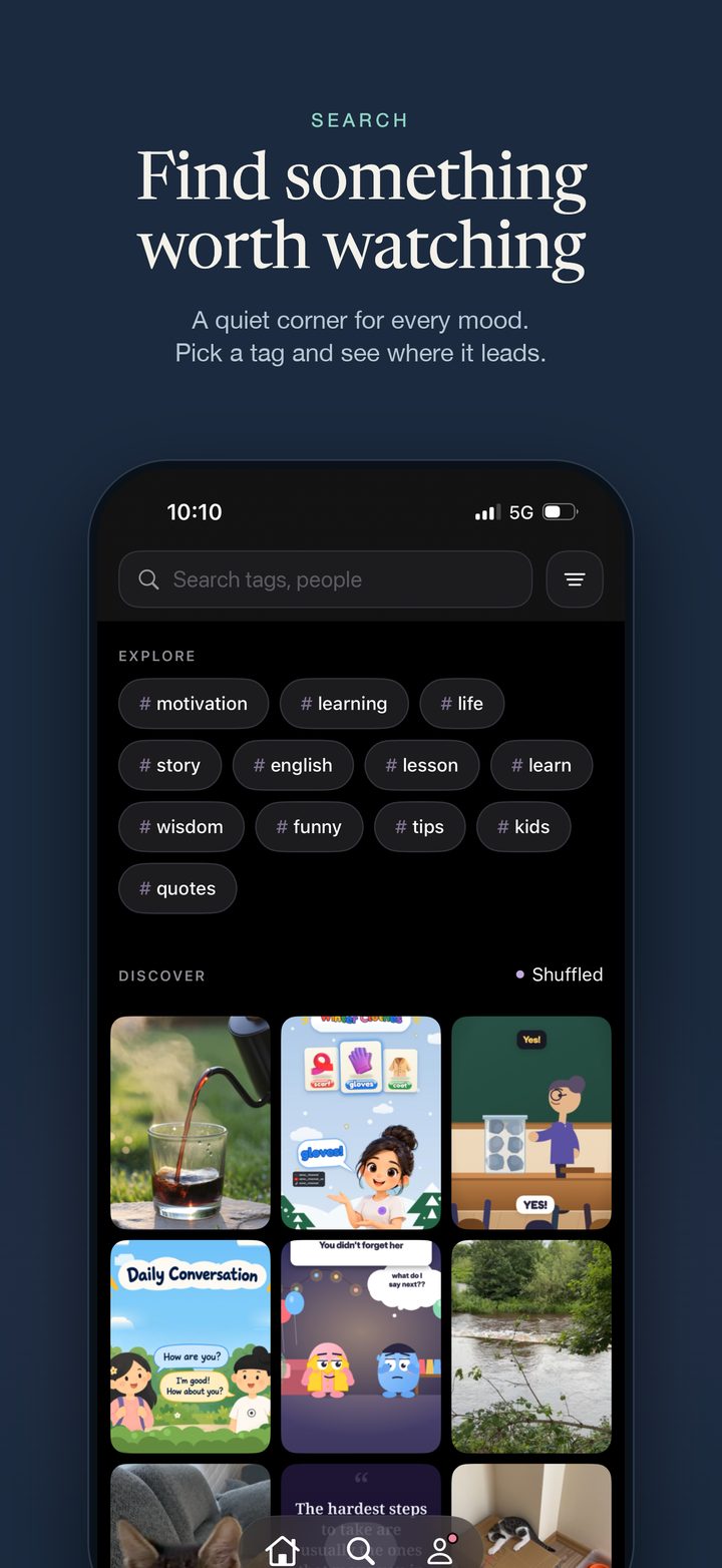Harmony - Find something worth watching, with search by quotes, people and tags
